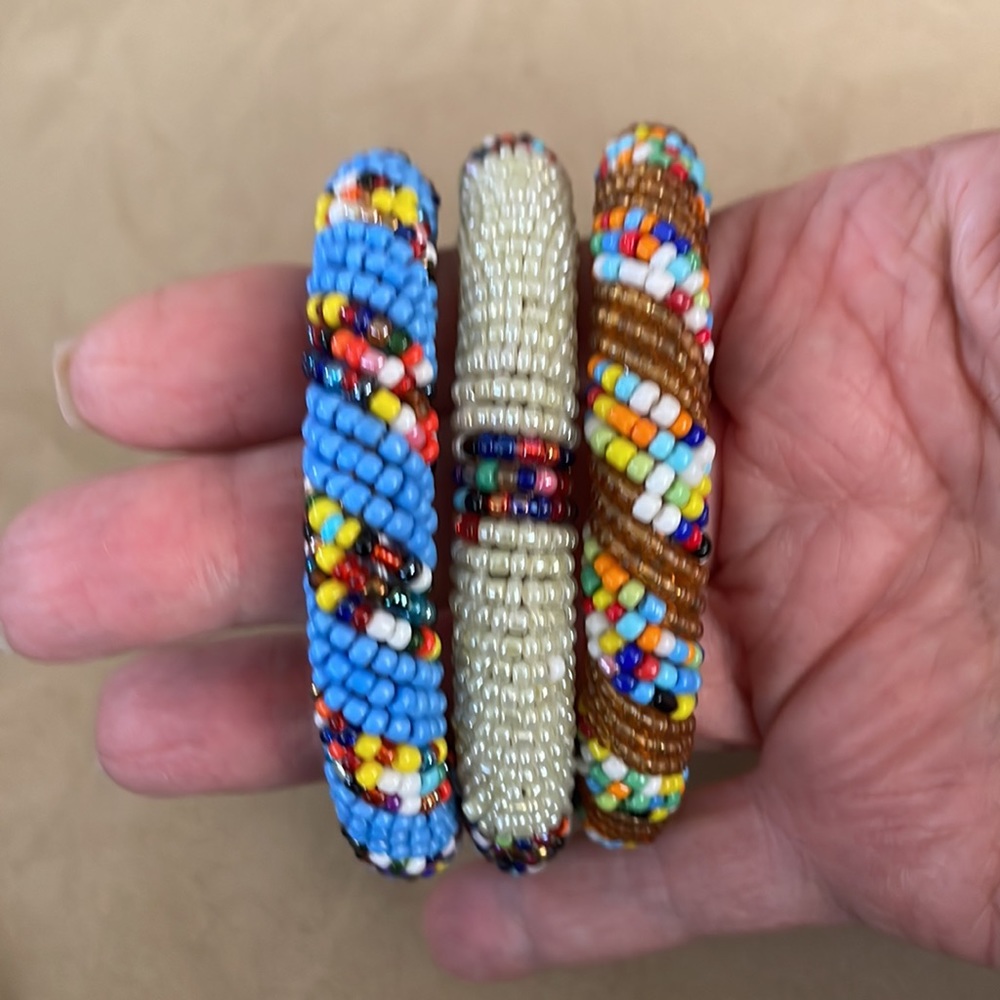 Kenyan Maasai beaded bracelets